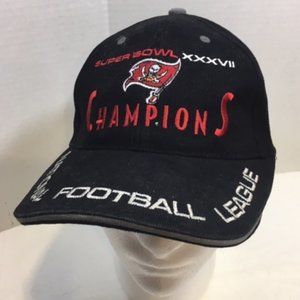 NFL Buccaneers Super Bowl XXXVII Champions Baseball Cap Hat Black